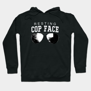 Resting Cop Face Hoodie